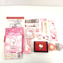 Sanrio Hello Kitty Lot Wallet Pencils Erasers Watch Notepads More 90s 00... - £74.51 GBP