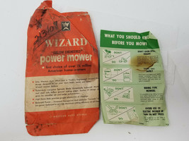 Wizard Power Mower Envelope Sales Tag Safety Guide Western Auto Vintage ... - $15.15