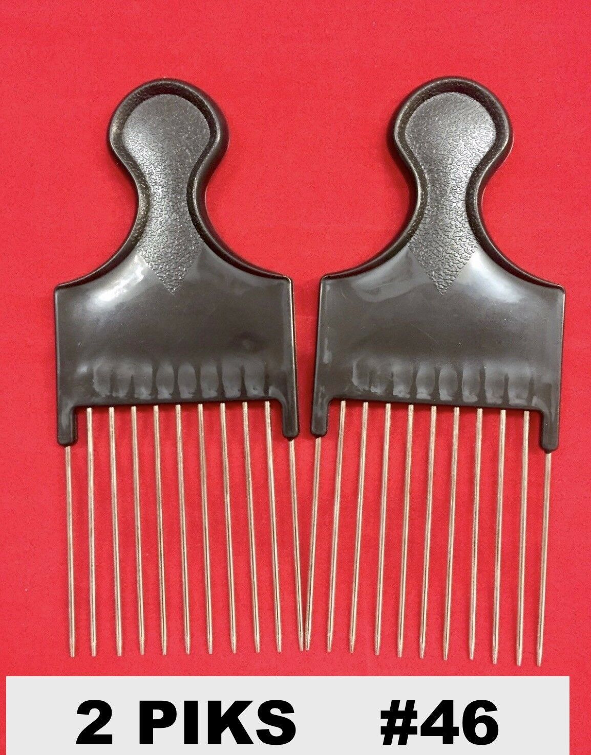 (2pcs) ANNIE STYLING PIK #46 6.5&quot;x 2.8&quot; PLASTIC HANDLE W/ METAL PIK #46 - $1.79