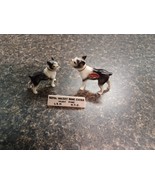 Royal Halsey Bone China Advertising Sign Boxer Dog Figurines Japan - €42,58 EUR