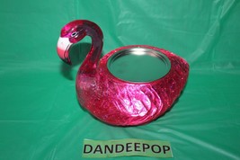 Bath & Body Works Hot Pink Glitter Lighted Water Globe Flamingo Candle Holder - £116.51 GBP