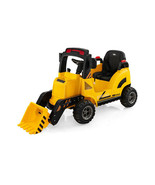 12V Kids Ride On Construction Tractor with Electric Adjustable Bucket-Ye... - €210,67 EUR
