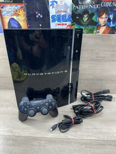 Sony PlayStation 3 Black 60GB Console  CECHA01 Backwards Compatible PS3 PS2 PS1 - $311.85