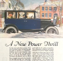 Willys Overland Sedan 1924 Advertisement Lithograph Automobilia Power DWCC1 - $1,124.63 MXN
