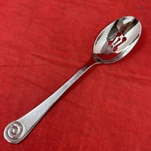 Ammonite Bright Robert Welch 9.25&quot; Pierced Serving Spoon Glossy Stainles... - $17.33