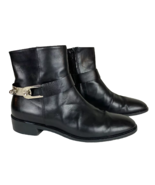 Eugenia Kim Moto Boots Womens 9 Harness Ankle Black Cuban Heels Zipper I... - £47.12 GBP