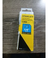 NEW Stanley Sharp Shooter NarrowCrown Staples 1/4 Inch 1,000 Per Pack TR... - $12.75