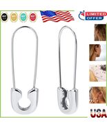 Hypoallergenic Gold Paperclip Earrings - Stylish Dangle Hoops for Women - $490.86 MXN