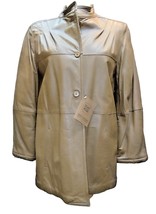 Giubbotto Donna Vera Pelle Real 80&#39;s Vintage Artigianale Nappa Alta Qualità 2 Md - £228.89 GBP