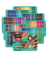 Professional Colored Pencils,Set Of 240 Colors,Artists Soft Core With Vi... - £66.44 GBP
