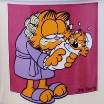 Vintage Garfield the Cat &quot;Being a Mom is a Bawl&quot; 10 oz. Coffee Mug Cup Enesco - £11.42 GBP