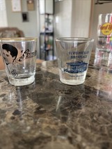 elvis presley graceland and tupelo mississippi shot glass set of 2 - £9.04 GBP