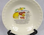 Vintage Stoneware Lemon Meringue Recipe Pie Plate - $11.50