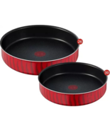 Tefal tempo flame round oven tray size 26,30 cm, red Coated In France No... - $114.95