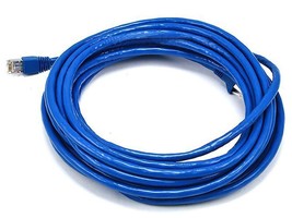 25FT 24AWG Cat6A 500MHz STP Ethernet Bare Copper Network Cable Blue - £29.10 GBP