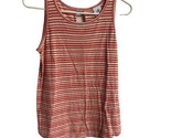 CAbi Tank Top Womens Size S  #5761 Striped Red Spirit Casual Sleeveless ... - £11.27 GBP