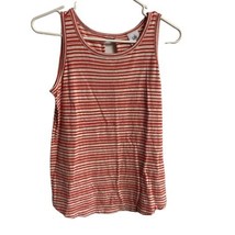 CAbi Tank Top Womens Size S  #5761 Striped Red Spirit Casual Sleeveless ... - £11.19 GBP
