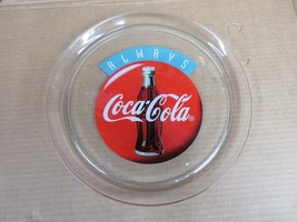 Vintage Always Coca Cola 13 Inch Round Glass Tray Plate    B - $22.09