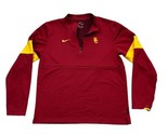 Nike USC Pullover Dri-Fit Quarter Zip Jacket Embroidered Logo MEDIUM - $29.65