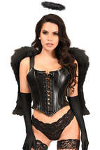Daisy Corsets | Faux Leather Dark Angel Corset Costume - £101.99 GBP+