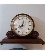 Bulova Desk/mantle clock Used Works Some Nick&#39;s And Dings - $30.00