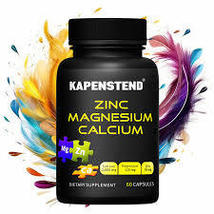 3 Bottles Kapenstend Calcium Magnesium Zinc Health Supplement - £63.38 GBP