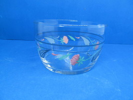 Lenox Poppies On Blue 4 1/4&quot; X 2 3/4&quot; Glass All Purpose Bowl VGC - £21.99 GBP