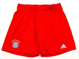 Adidas ClimaLite Red FC Bayern Munich Soccer Shorts Men&#39;s NWT - £46.90 GBP