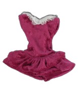 Vintage 1992 My First Barbie Fashions Dark Purple Velvet Short Dress 342... - $5.99