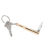 Personalized Bullet Brass Color Keychain with Pen Knife - $20.15 CAD