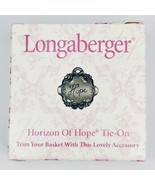 Longaberger Horizon of Hope Tie-On fine Pewter 2001 Vintage Hand Made in... - £6.60 GBP