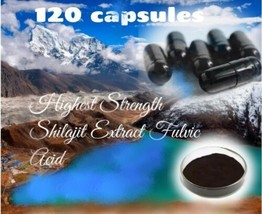 Shilajit Highest Strength /Mumio from Tibet  (120 caps) Source of Iron - £13.89 GBP