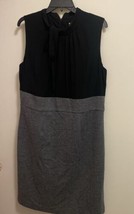 Merona Women’s Dress Size 16 Black Sleeveless Gray Bottom Bust 38” - £8.90 GBP