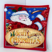 Mary Engelbreit Fabric Soft Book &quot;The Night Before Christmas&quot; Handmade - $346.39 MXN