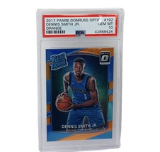 Dennis Smith Jr Rookie RC 2017 Optic Orange #192 PSA 10 Pistons /199 sp insert - £117.75 GBP