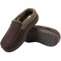 Dearfoams Men&#39;s Size Small 7/8 Total Comfort Coffee Memory Foam Slippers... - $8.99