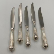 Set of 5 Puiforcat France Sterling Silver ELYSSE Dinner Knives - £1,373.27 GBP