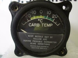 Circa 1940 Warbird -Weston Electric Inst&#39; Corp&#39; 102116 Carb Temp Indicator - $73.72