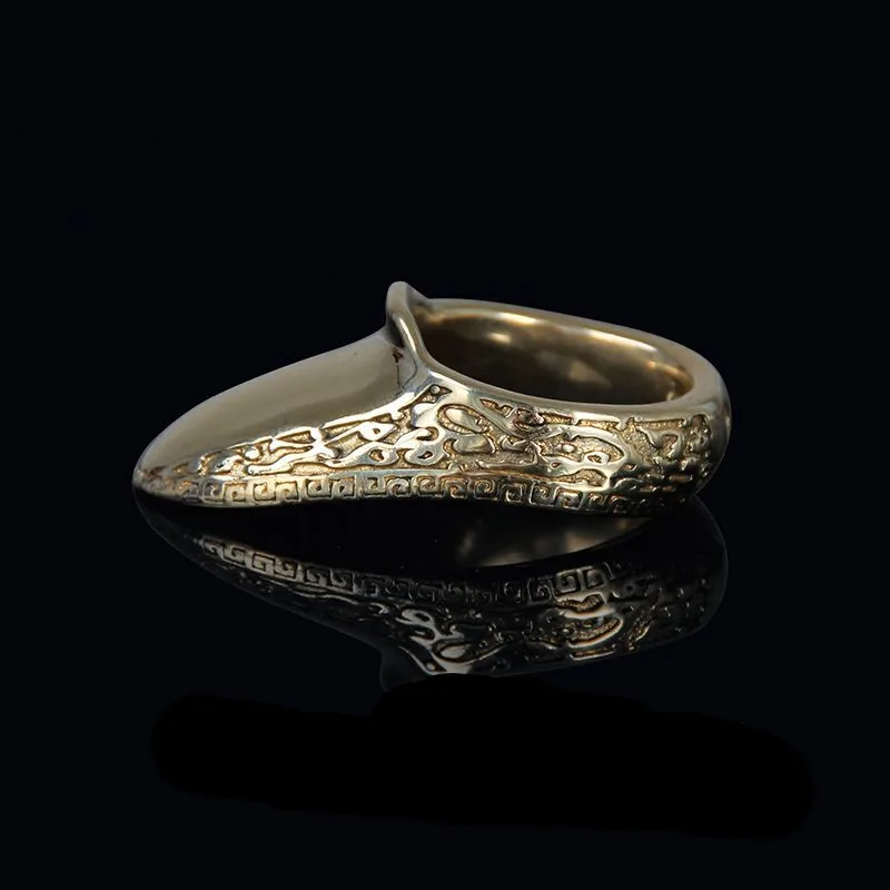 Umb finger handmade traditional brass wrist archery thumb ring finger protector 16 24mm thumb200