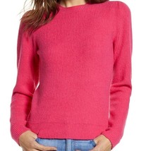 Chelsea 28 pink beetroot puffed sleeve ribbed knit sweater 2 extra large MSRP 69 - £12.57 GBP