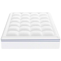 Mattress Topper Fiber Fill Detachable &amp; Washable Queen Size 1 in Thickness - $49.58