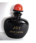 Vintage Joy Jean Patou Black Glass Red top Miniature Perfume Bottle Empty - £15.02 GBP