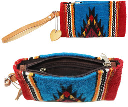 Women&#39;s Western Handwoven Wool Rodeo Cowgirl Fashion Wristlet Wallet 103A04 - $49.49