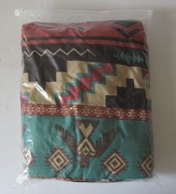 Queen Size Southwestern Native Geometric Design Fitted Sheet &amp; Pillowcases Set - £16.61 GBP