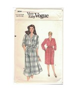 Very Easy Vogue 8634 Button Front Shirt &amp; Skirt Pattern Misses Size 14 1... - £10.39 GBP