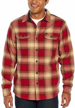 Orvis Double Brushed Flannel Plaid &amp; Check Shirt , Red Plaid , Medium - £39.10 GBP