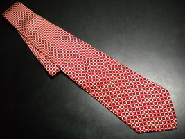 Brooks Brothers Makers Neck Tie Silk Cream and Red Tie Made in USA - £9.40 GBP