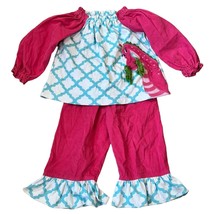 Zuccini Pink Dragon Top &amp; Pants Outfit 24 Months - £15.05 GBP
