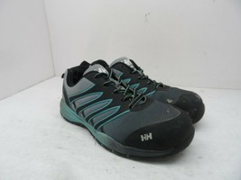 HELLY HANSEN Women&#39;s Adel Aluminum Toe CP Safety Shoe Black/Blue Size 8.5M - $17.80