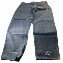 Vtg Akademiks Street Wear Y2K Double Knee Baggy Denim 42x32 CDC0100964 Hong Kong - £126.46 GBP